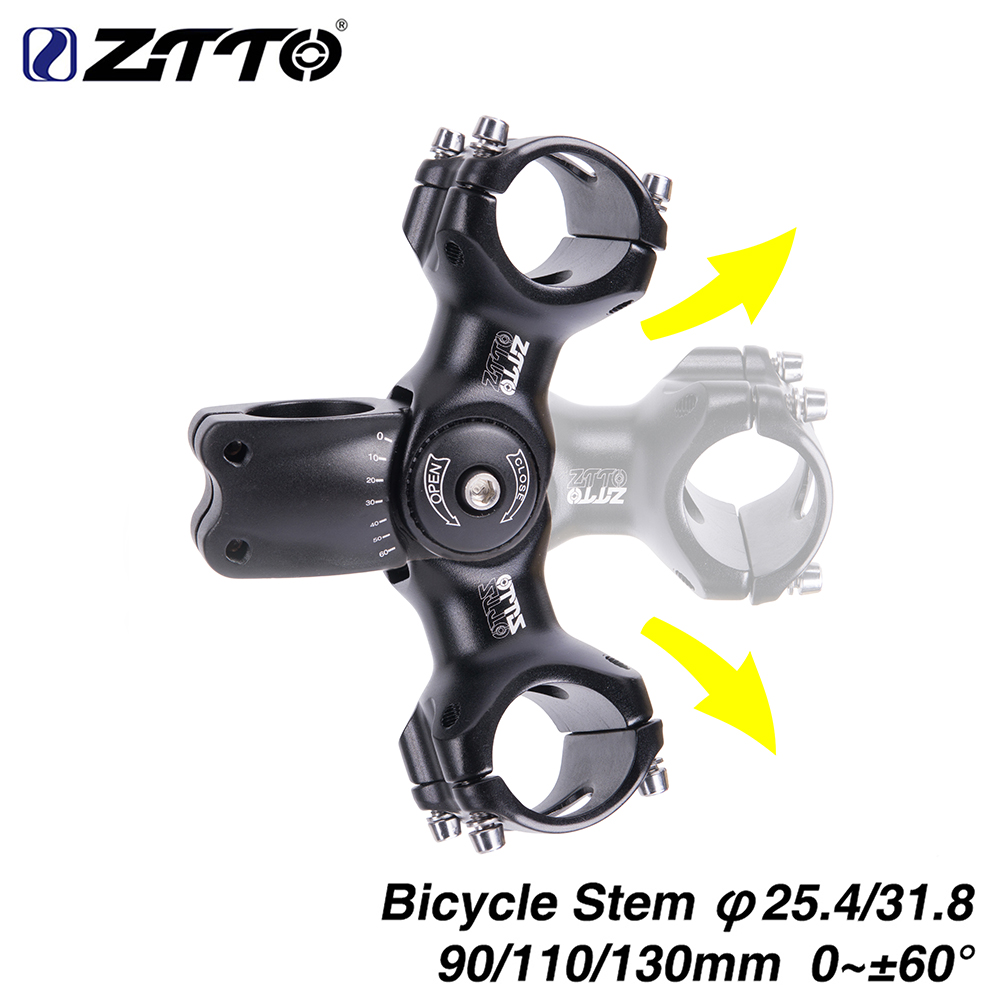 Cycling In City - ZTTO Bicycle Adjustable Stem 31.8mm 25.4mm