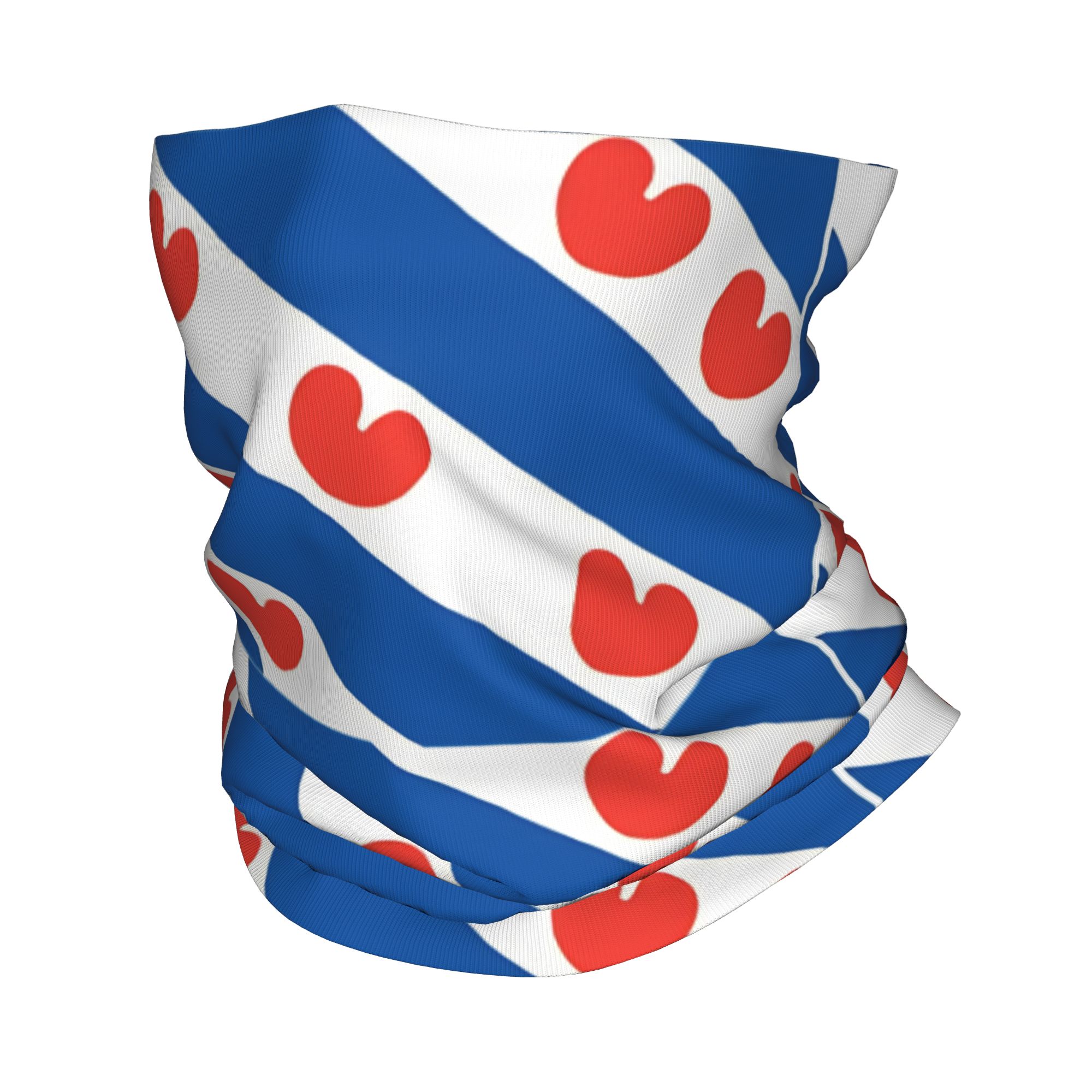 Commuting By Bike - Friesland Flag Bandana Vintage Bicycle Mask