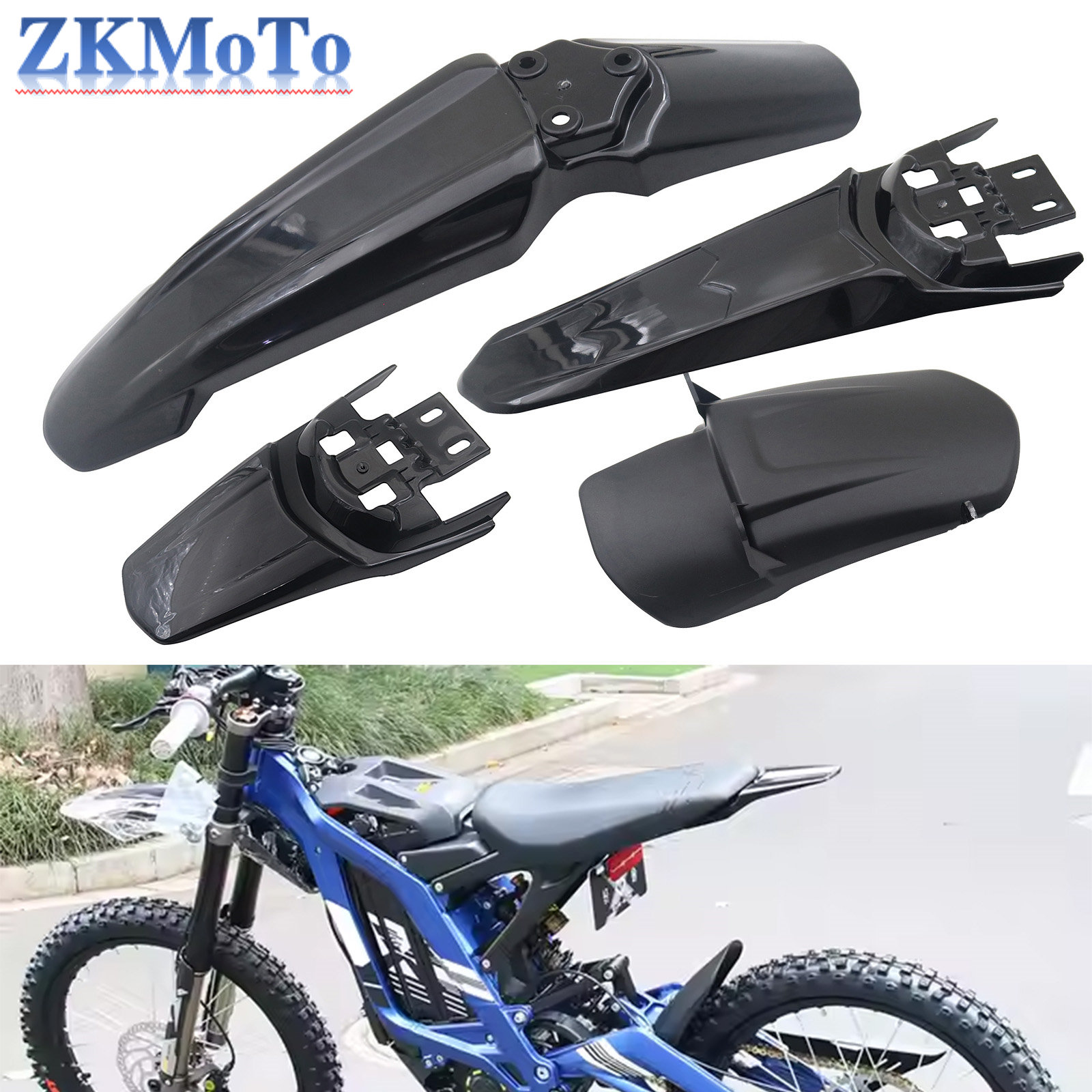 Bike Light Front Rear - Motorcycle Front Rear Wheel Mudguards Fender