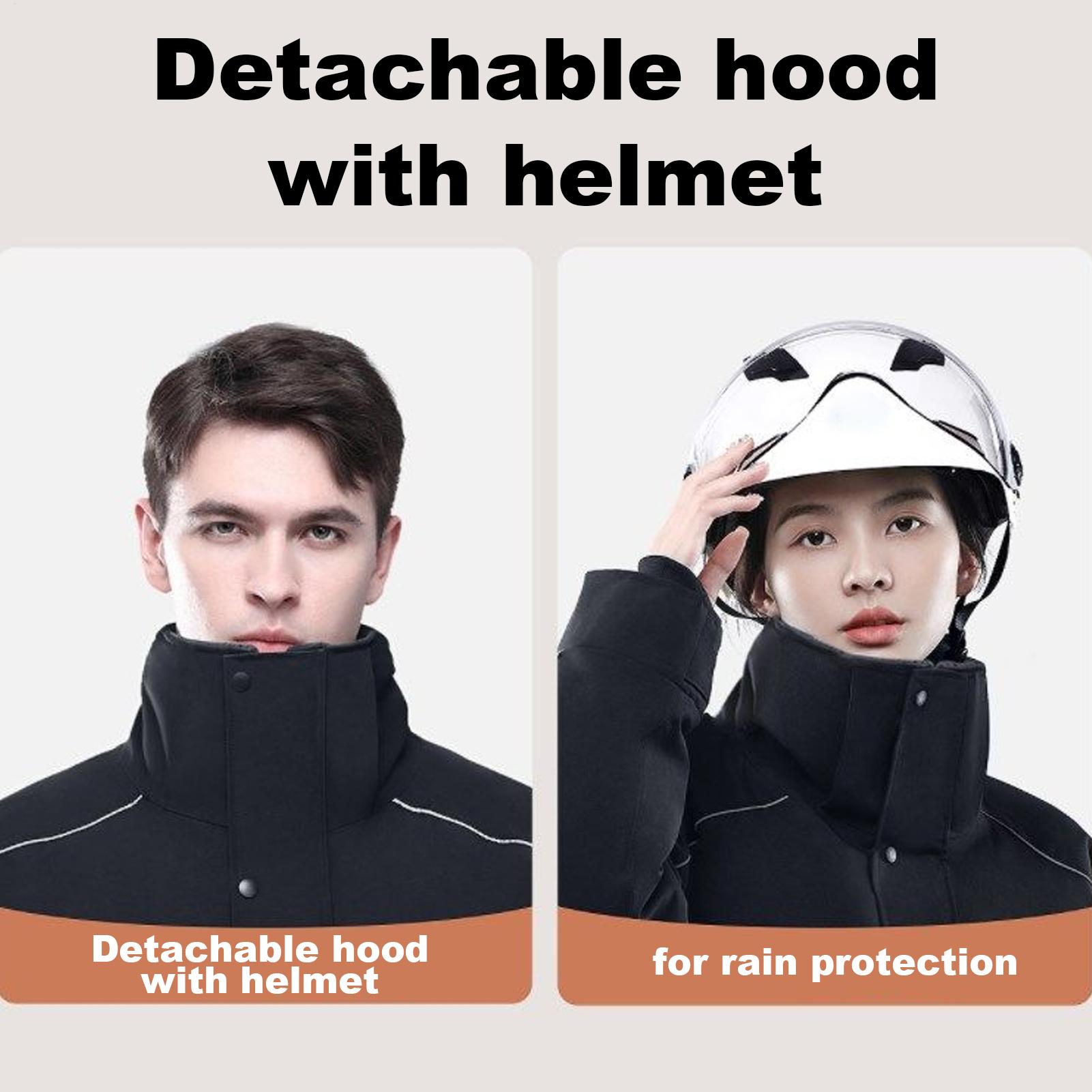 Cycling Commute Jacket - Motorcycle Winter Jacket 4-Pockets Warm Clothes