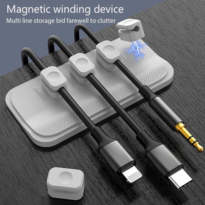 Cable Lock Flexible - Cable Organizer Magnetic Cable Management USB