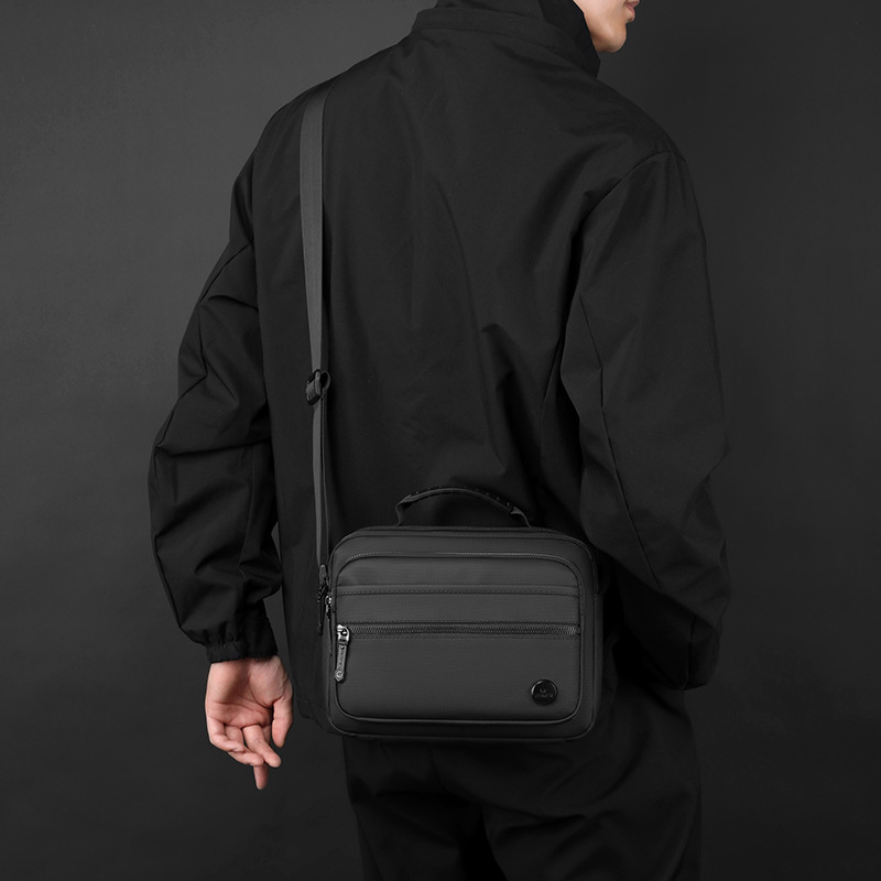 Cycling Commute Essentials - Lightweight Nylon Crossbody Bag for Men