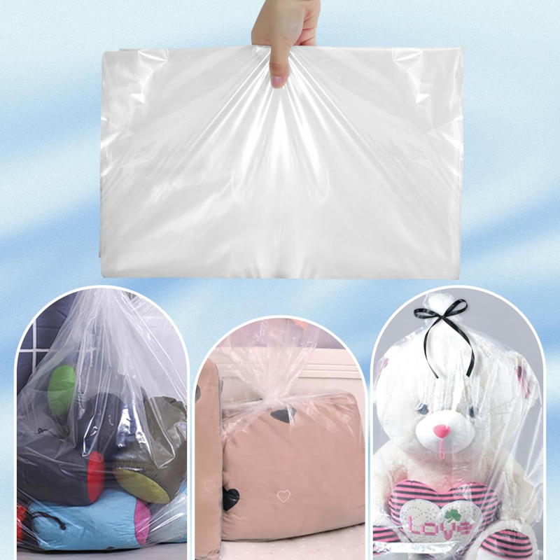 Cycling Commute Bag - 5/10PCS Pe Clear Dustproof Storage Bags