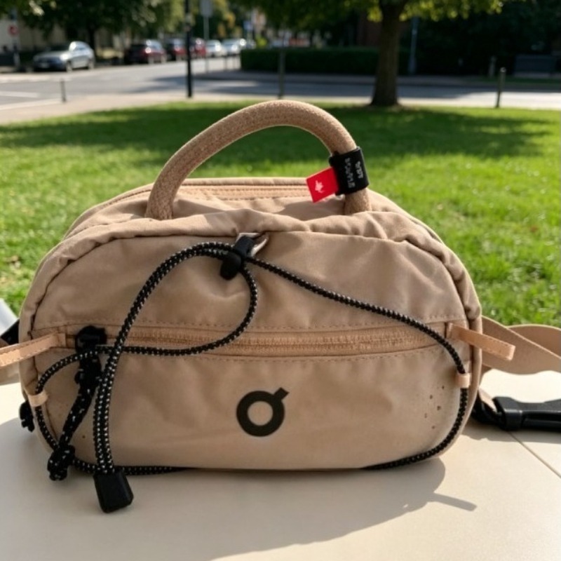 Cycling Commute Bag - Trendy Nylon Small Square Bag for