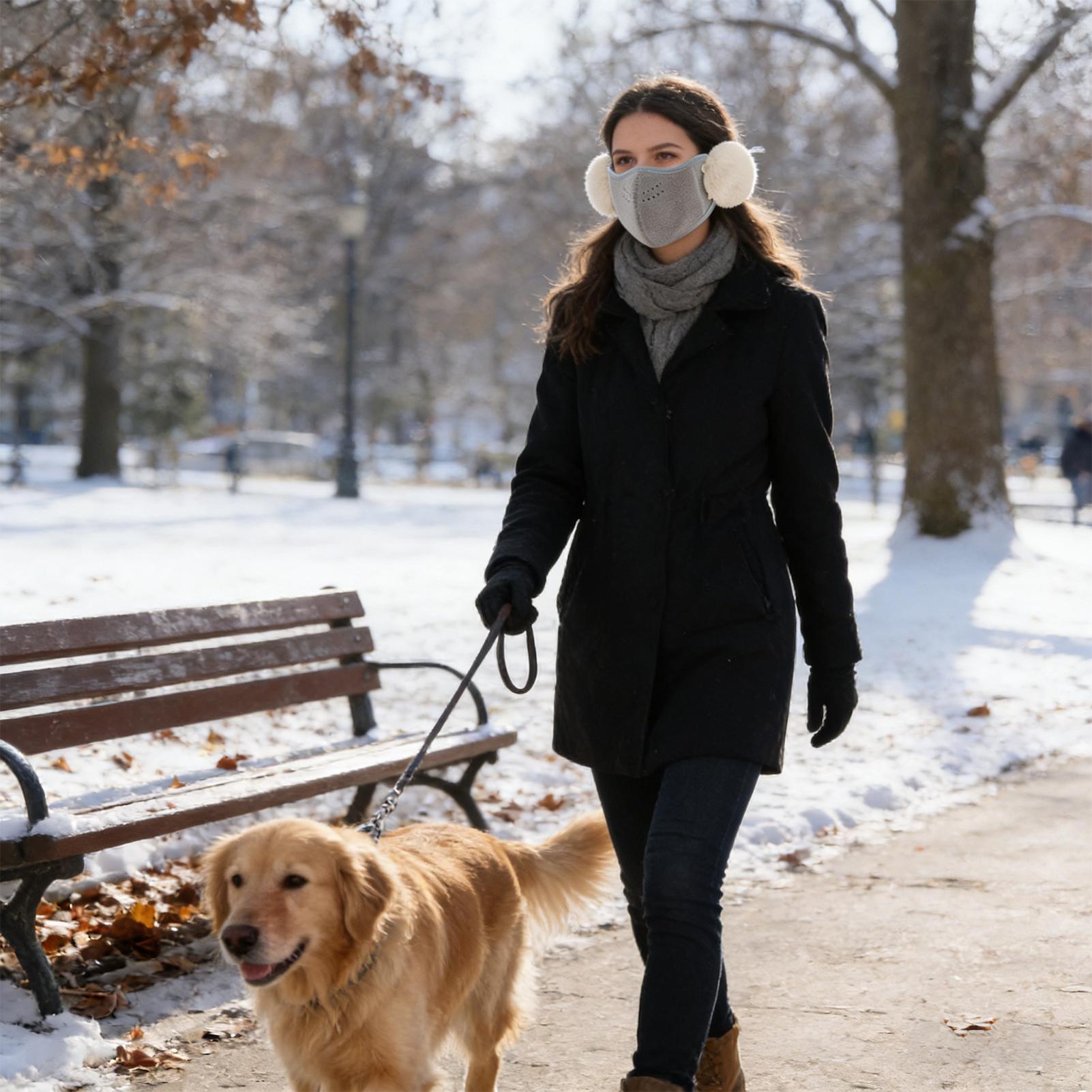 Winter Cycling Commute - Face Cover For Cold Weather Windproof