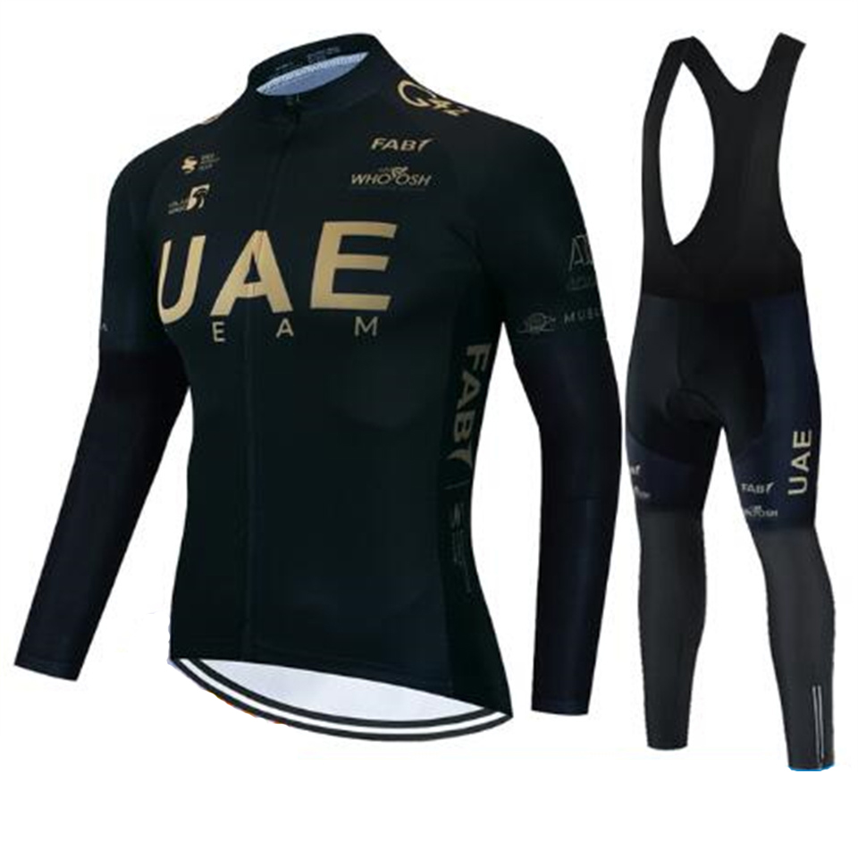 Cycling Commuter Clothing - Uae Team Autumn Cycling Jersey Set