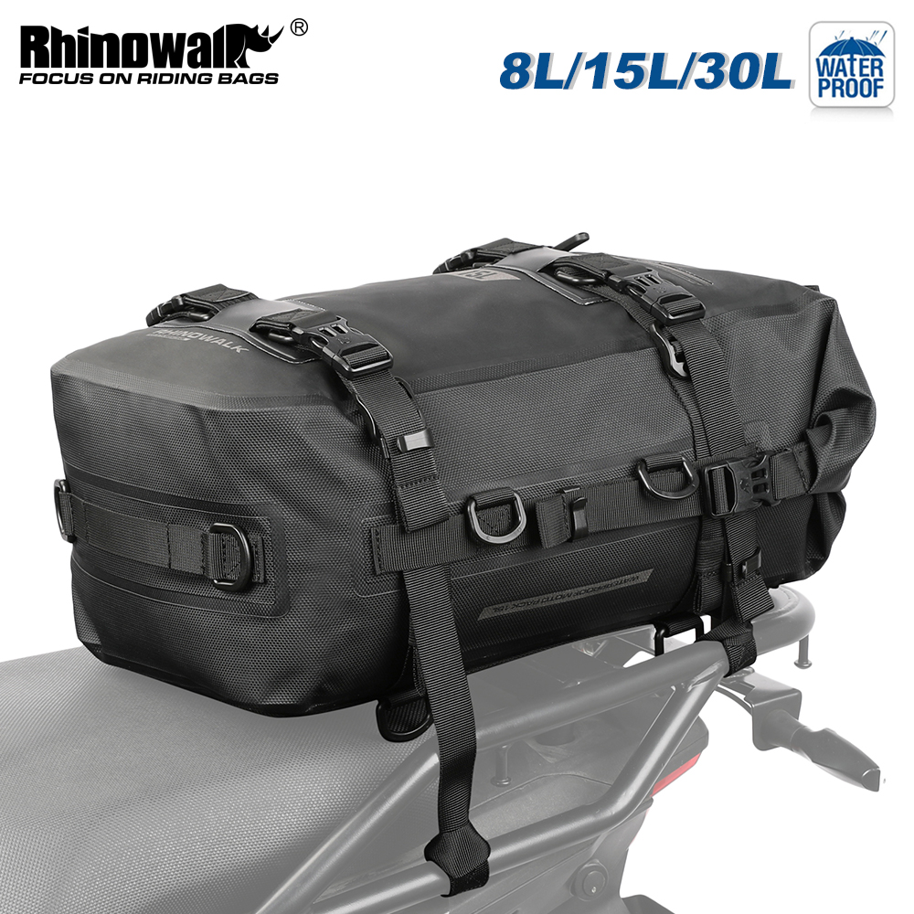 Cycling Commuter Backpack - Rhinowalk Motorcycle Tail Bag 8L/15L/30L 100%