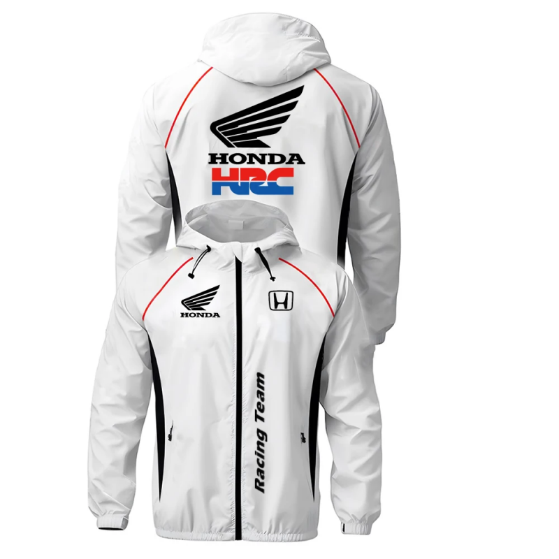 Cycling Commute Jacket - Honda Windproof Hooded Jacket, Lightweight And