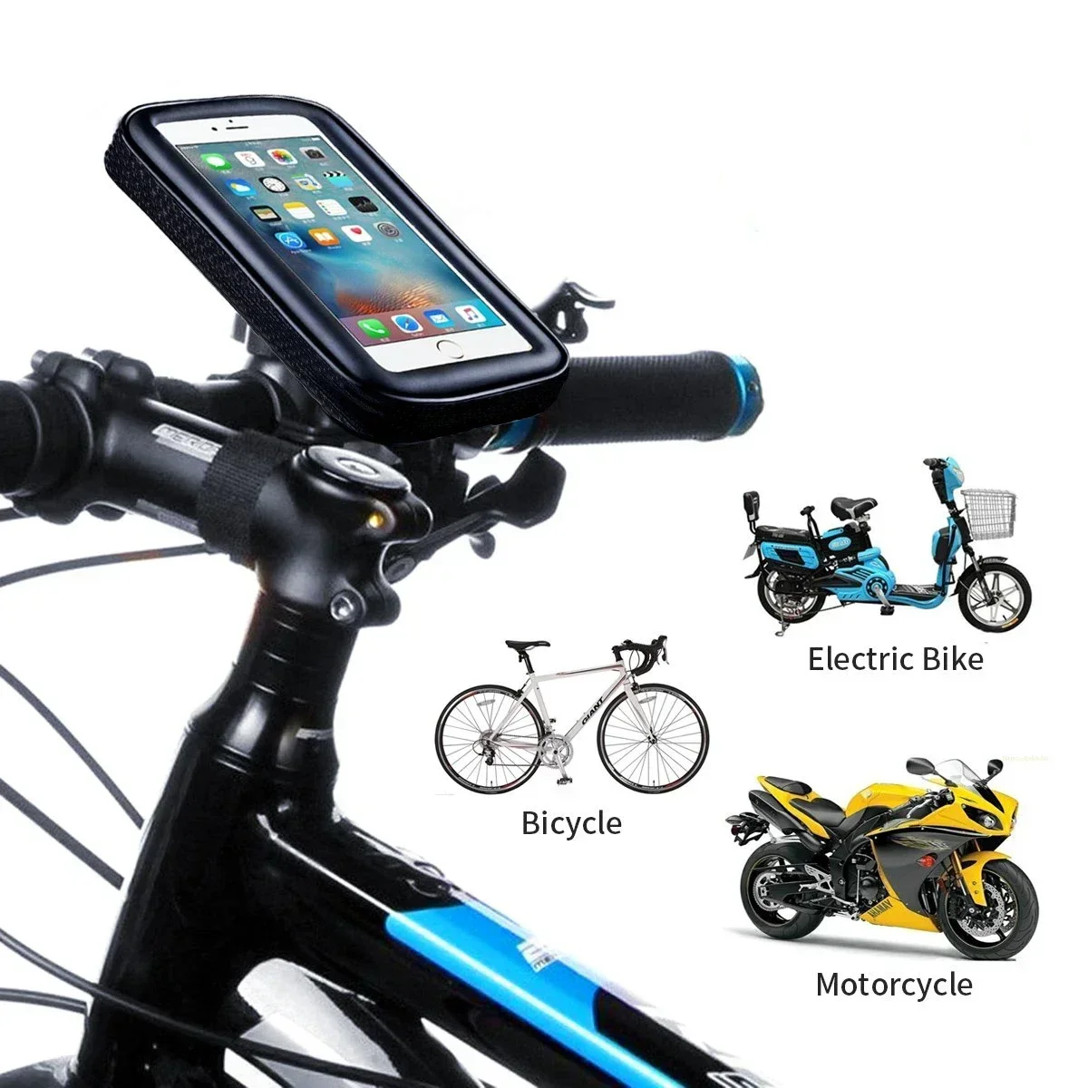 Cycling Commute Bag - Waterproof Bicycle Phone Holder Motorcycle Bike