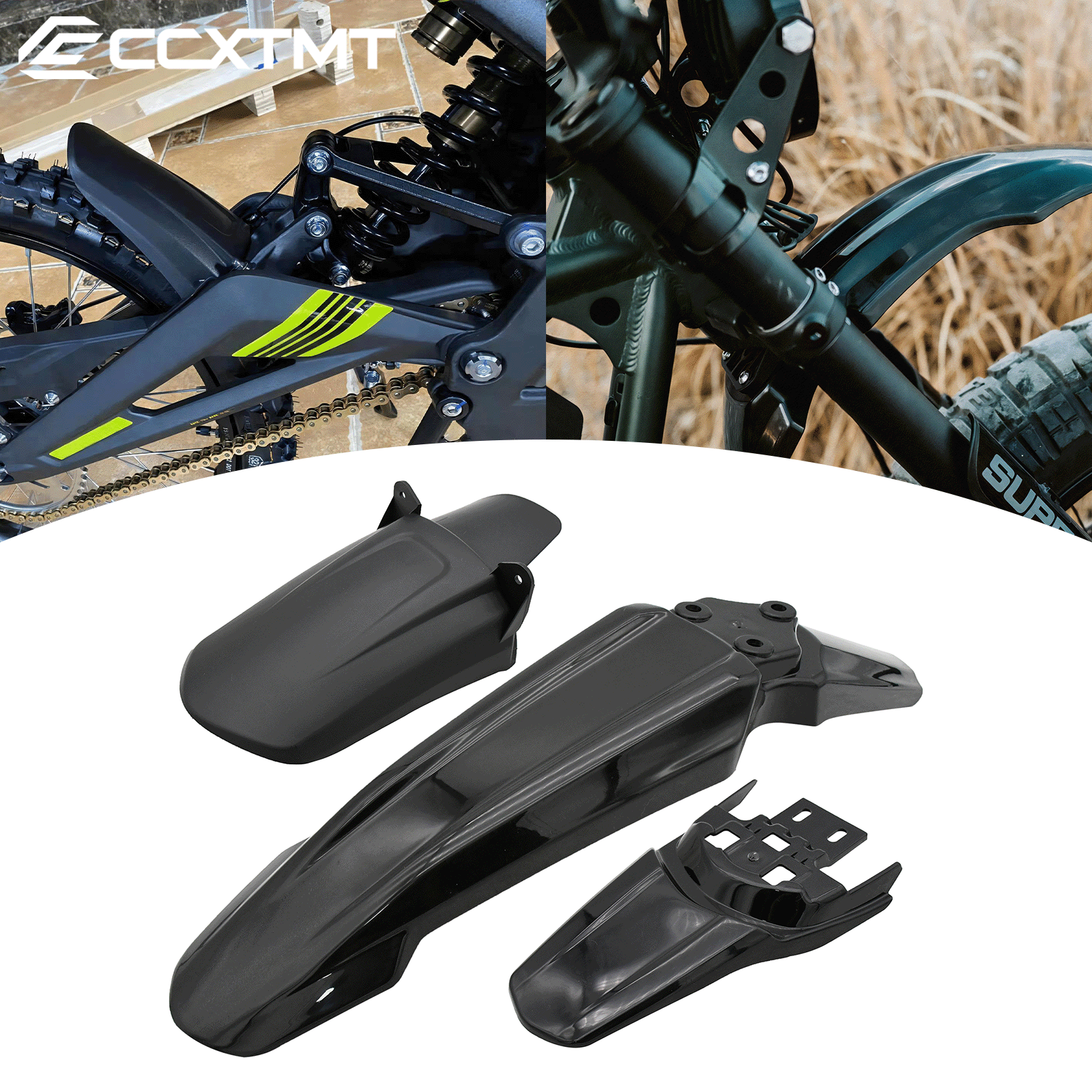 Bike Light Front Rear - Motorcycle Front Rear Wheel Mudguards Fender