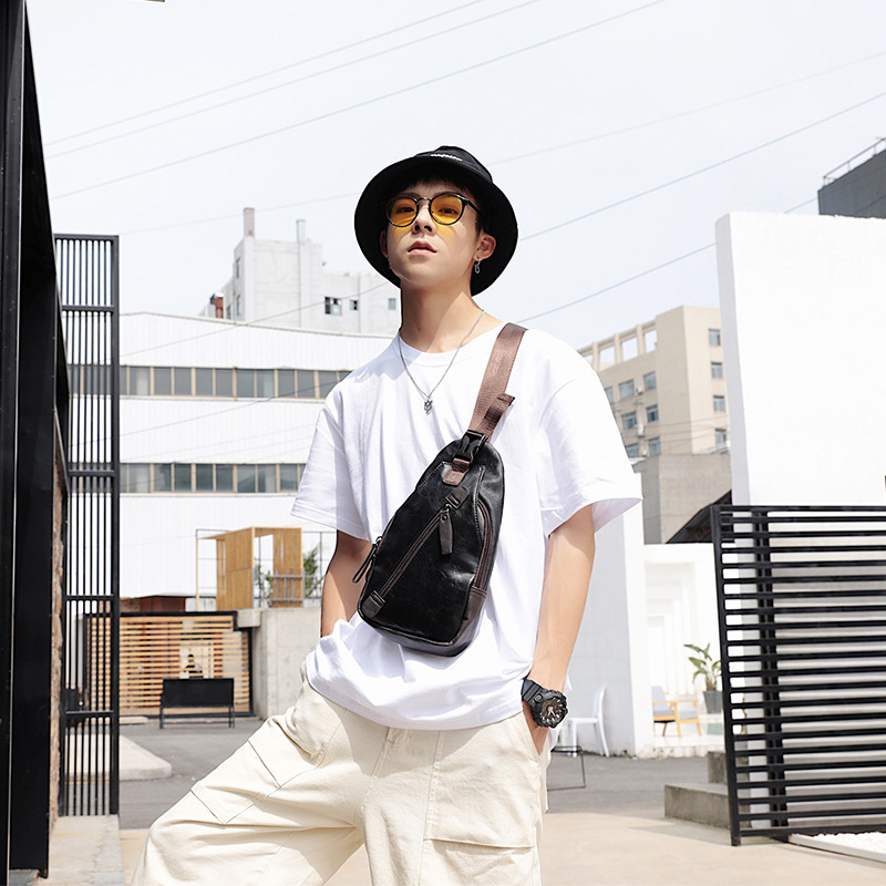 PU leather multi-pocket men's  - Cycling Commuter Backpack 评论和价格