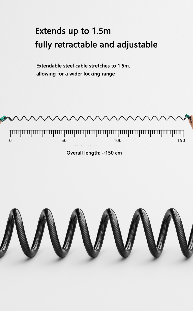 Steel Cable Helmet Lock for Bi - Chain Lock Combination 评论和价格