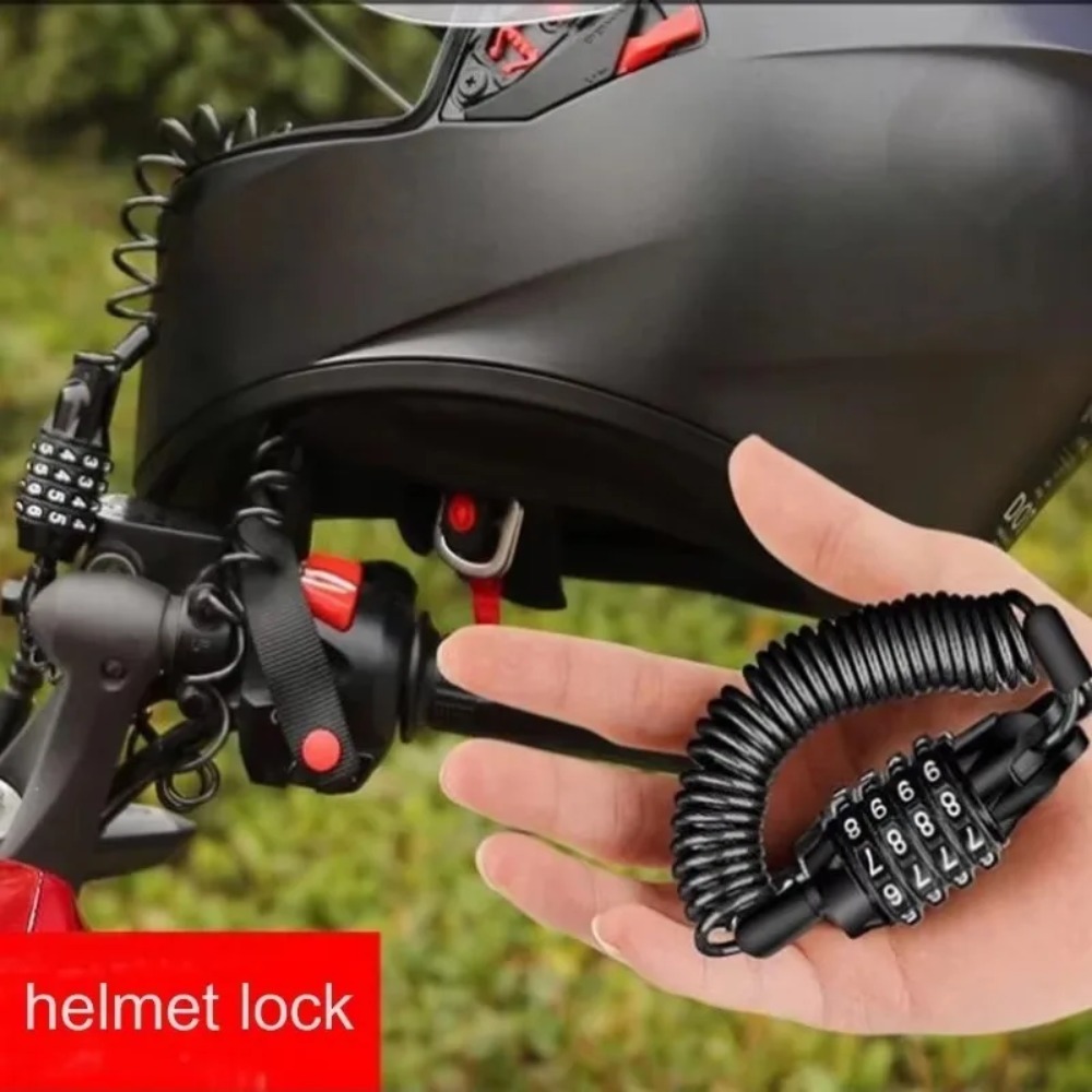 Bicycle Motorcycle Helmet Lock - Chain Lock Combination 评论和价格