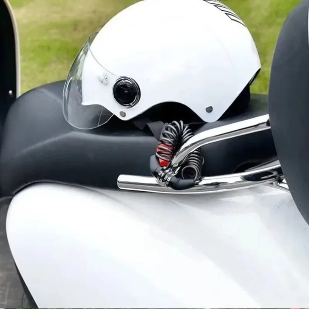 Bicycle Motorcycle Helmet Lock - Chain Lock Combination 评论和价格