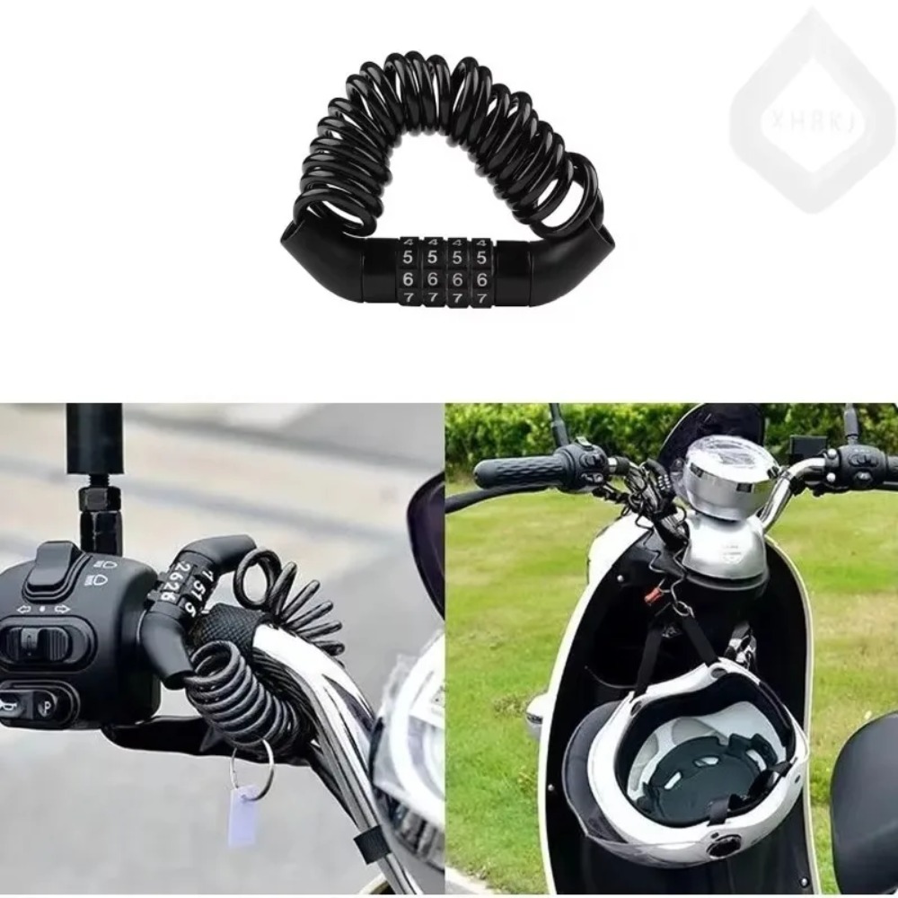 Bicycle Motorcycle Helmet Lock - Chain Lock Combination 评论和价格