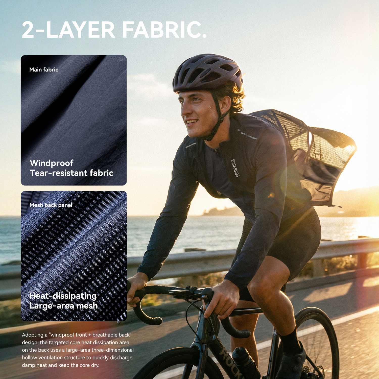 ROCKBROS Cycling Jacket Lightw - Cycling Commute Jacket 评论和价格