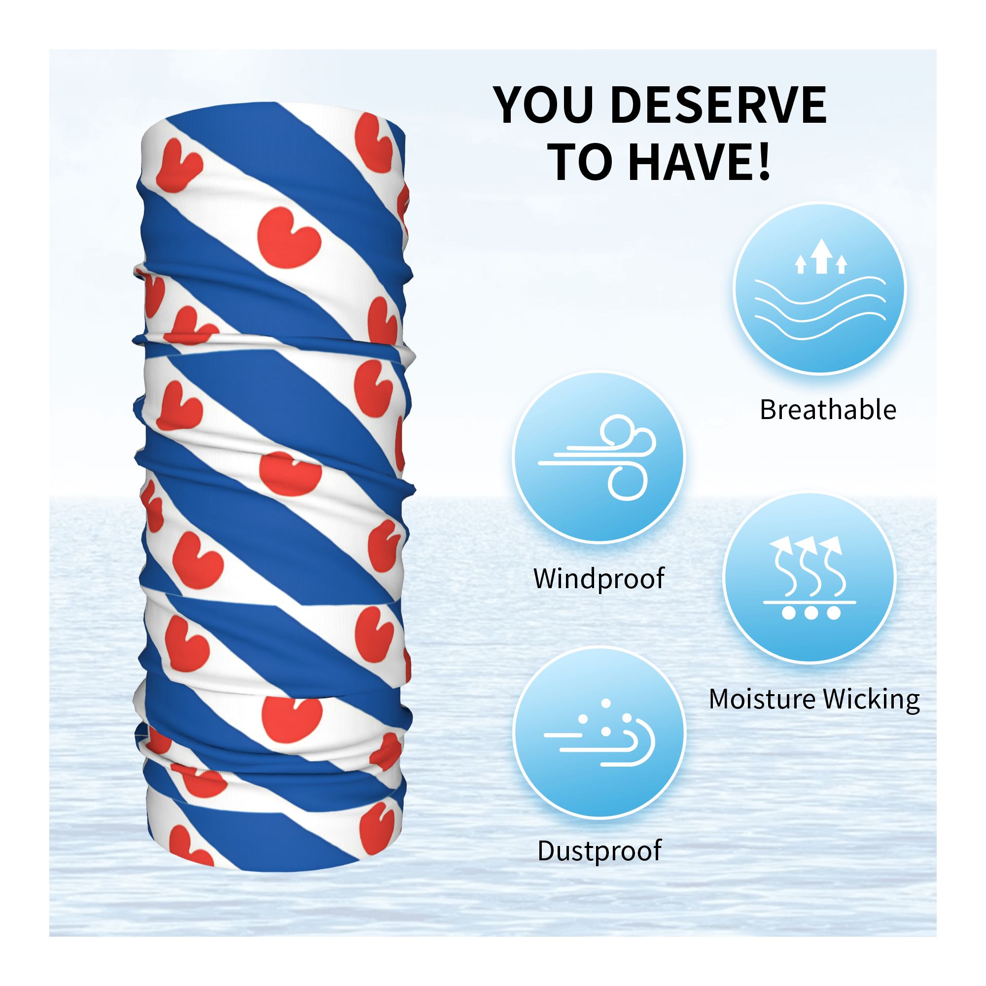 Friesland Flag Bandana  Vintag - Commuting By Bike 评论和价格