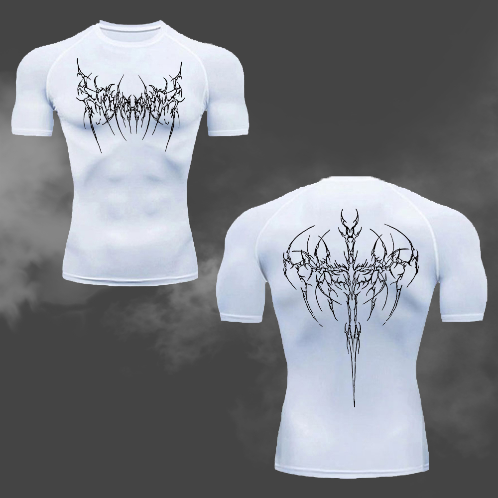 Men's Compression T-Shirt Goth - Cycling Commute Training 评论和价格