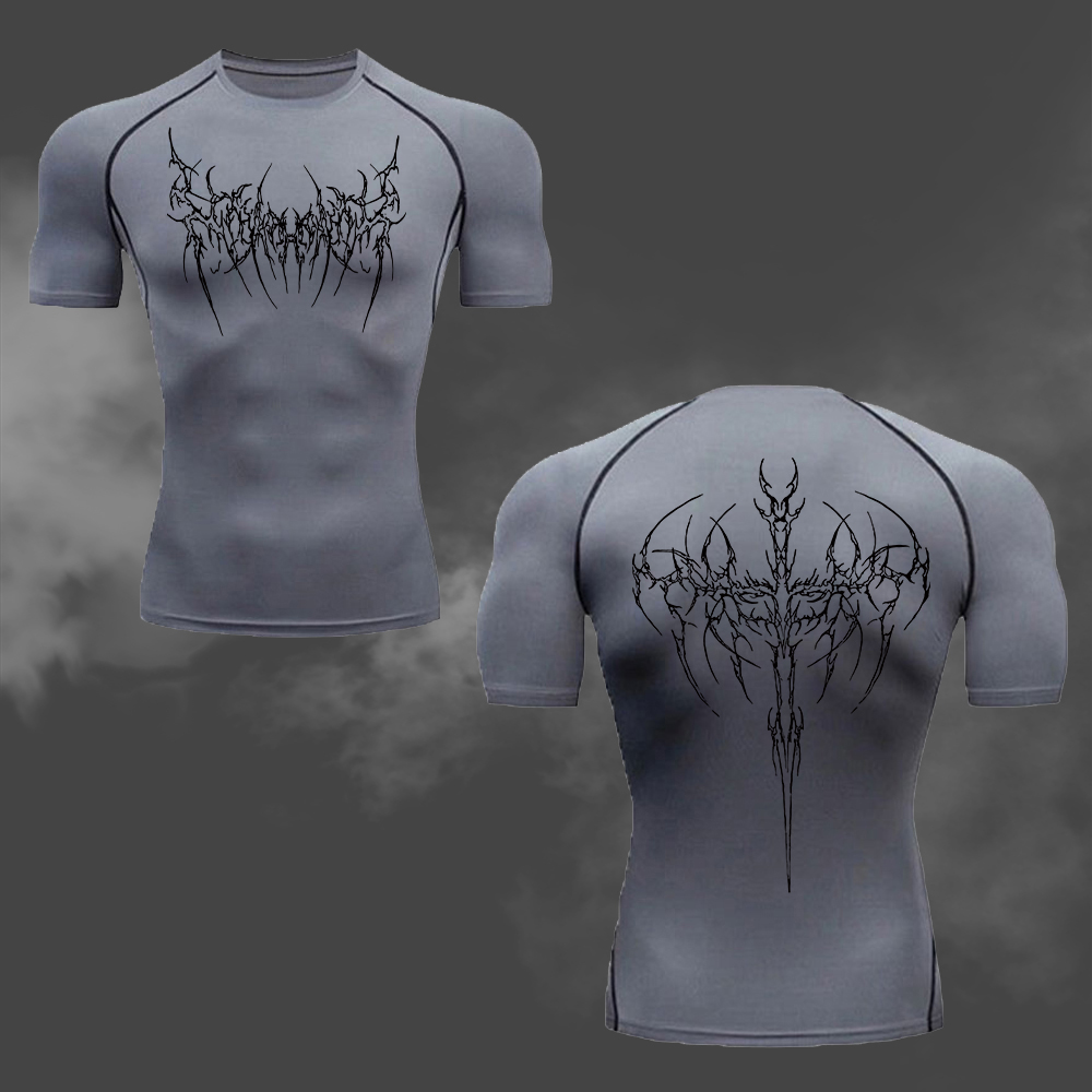 Men's Compression T-Shirt Goth - Cycling Commute Training 评论和价格
