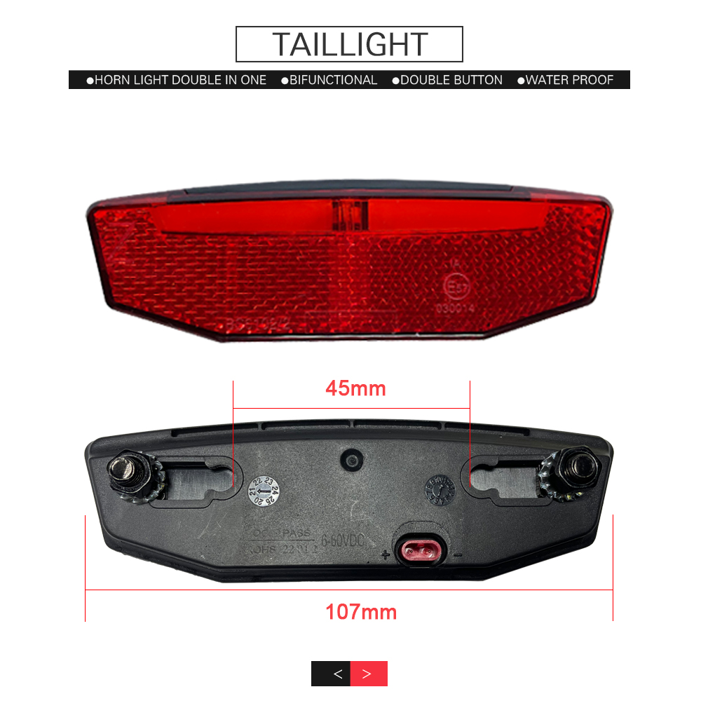 Ebike Light and Horn Switch, H - Bike Light Front Rear 评论和价格