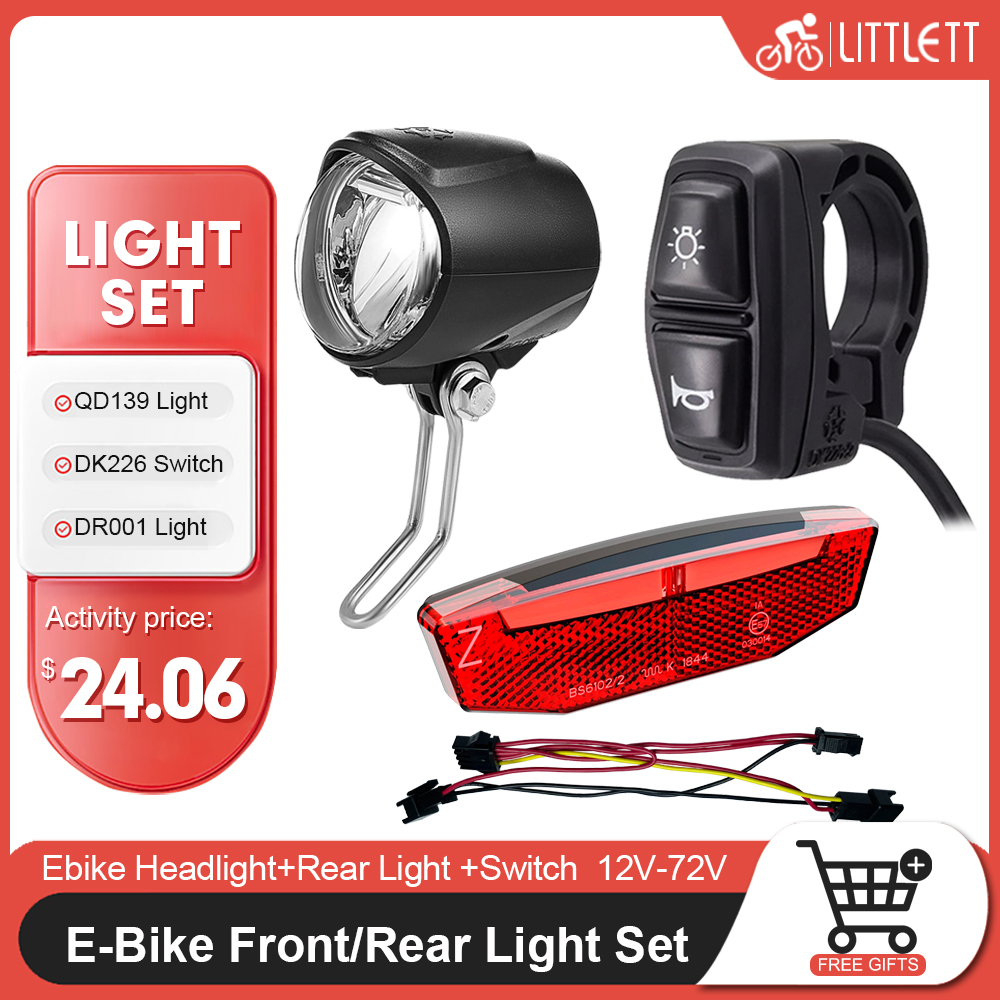 Ebike Light and Horn Switch, H - Bike Light Front Rear 评论和价格