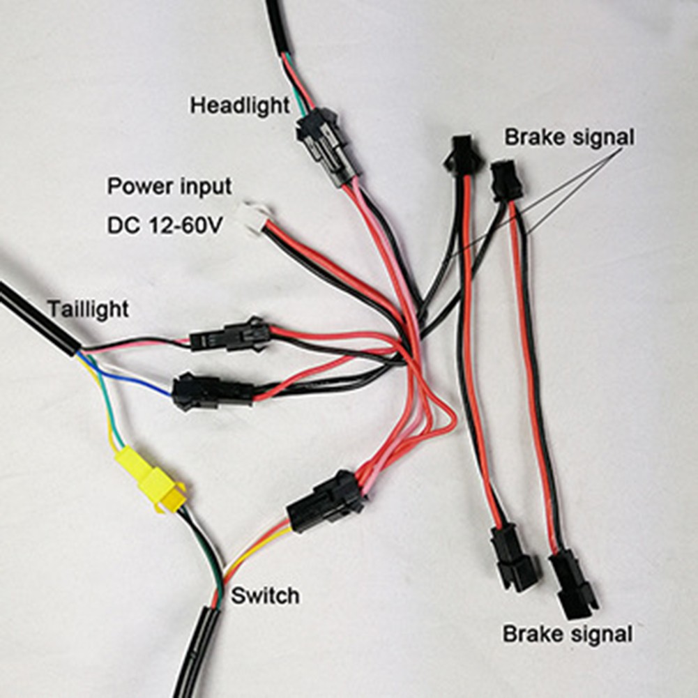 24-60V Electric Bike Light Con - Bike Light Front Rear 评论和价格