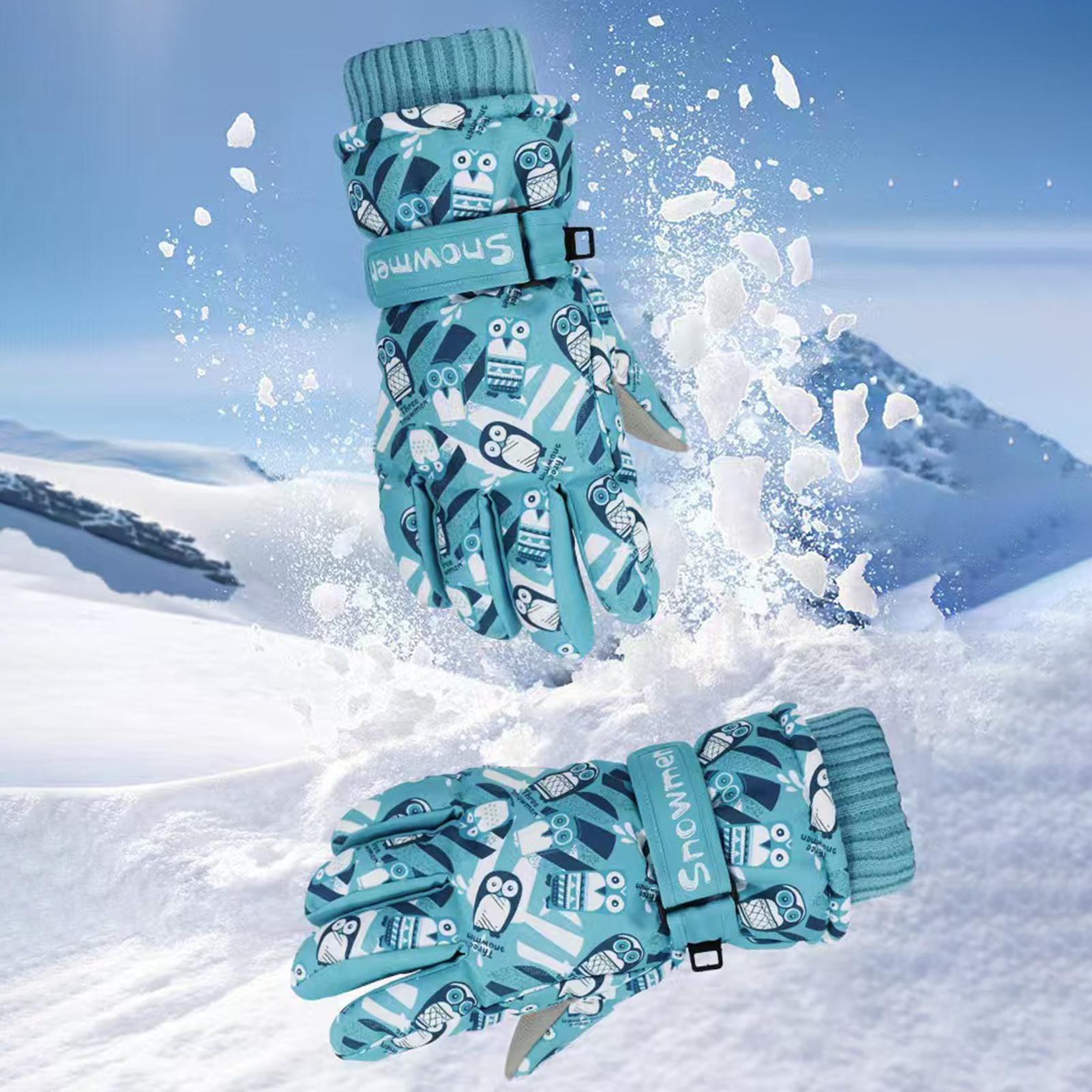 Kids Waterproof Gloves Insulat - Winter Cycling Commute 评论和价格
