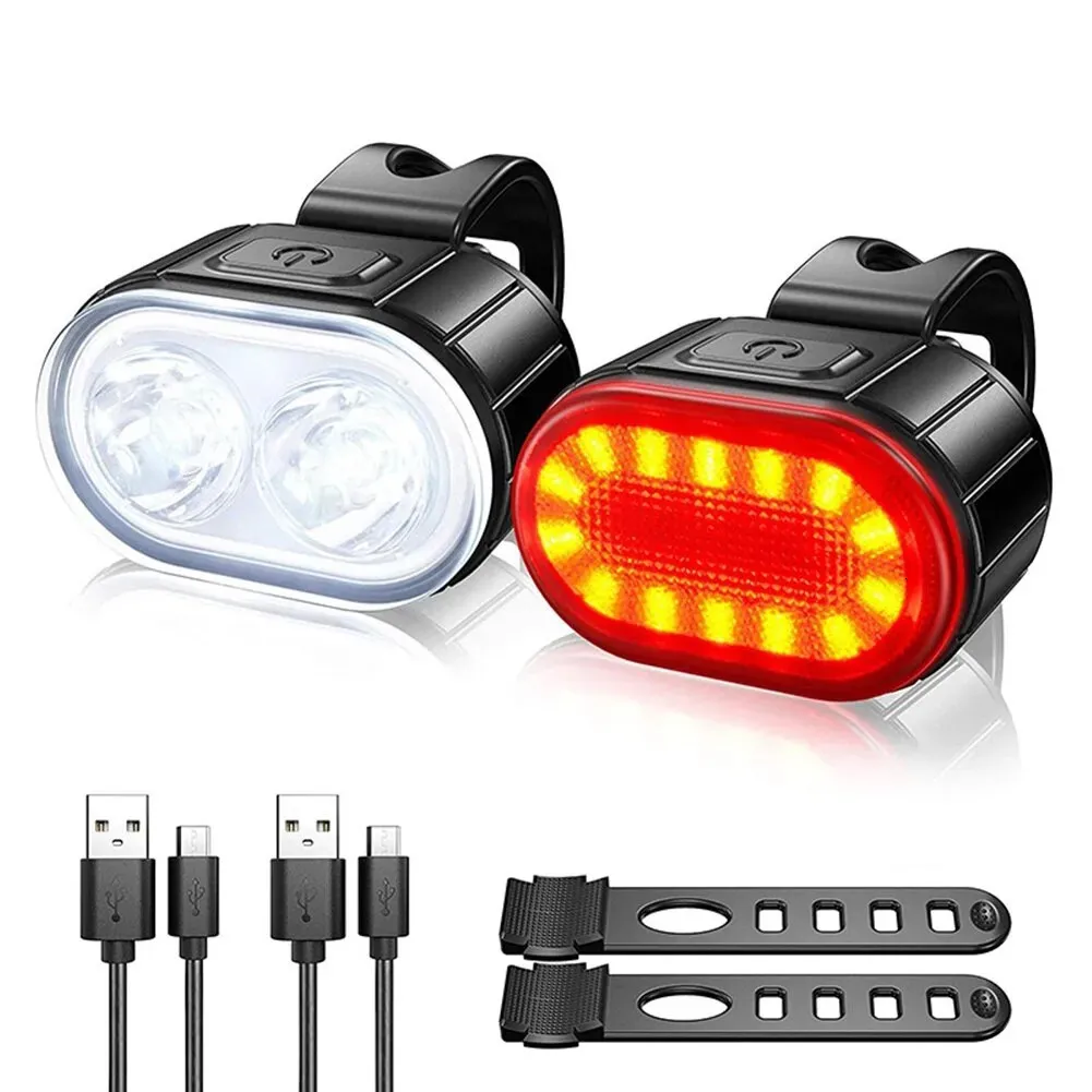 Front Rear Bike Lights Recharg - Bike Light Front Rear 评论和价格