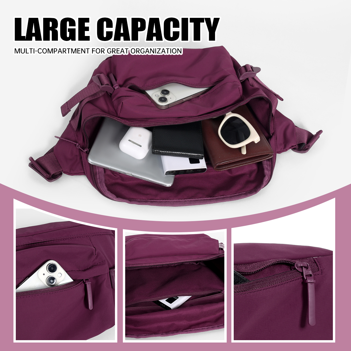 Men's Single-Shoulder Crossbod - Cycling Commute Bag 评论和价格