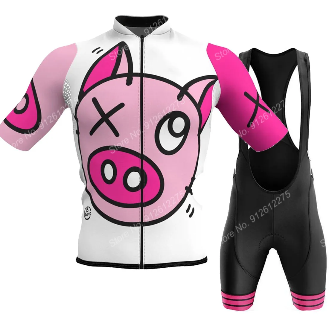 Set Cartoon Comic Pig 2023 Cyc - Cycling Commuter Clothing 评论和价格