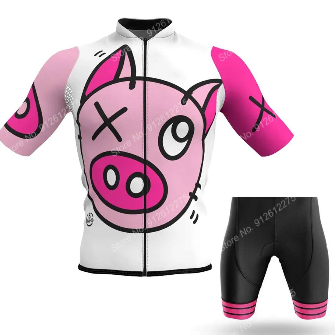 Set Cartoon Comic Pig 2023 Cyc - Cycling Commuter Clothing 评论和价格