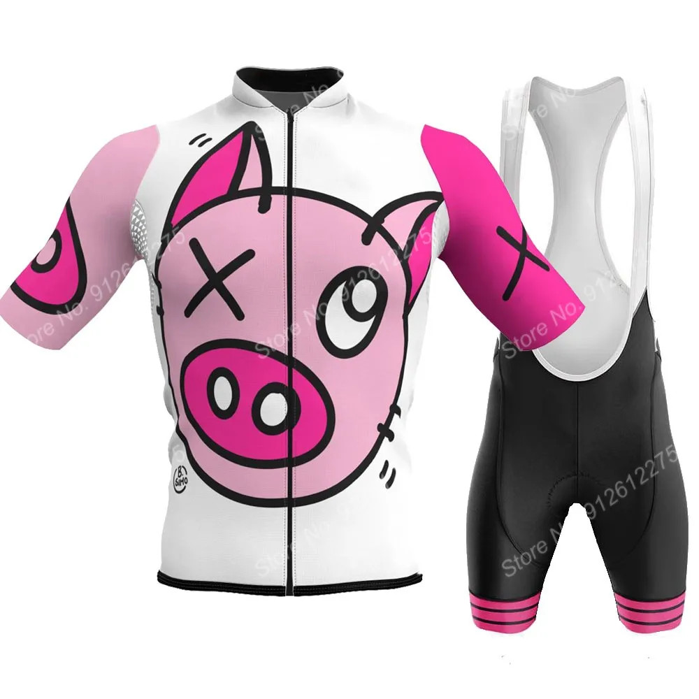 Set Cartoon Comic Pig 2023 Cyc - Cycling Commuter Clothing 评论和价格
