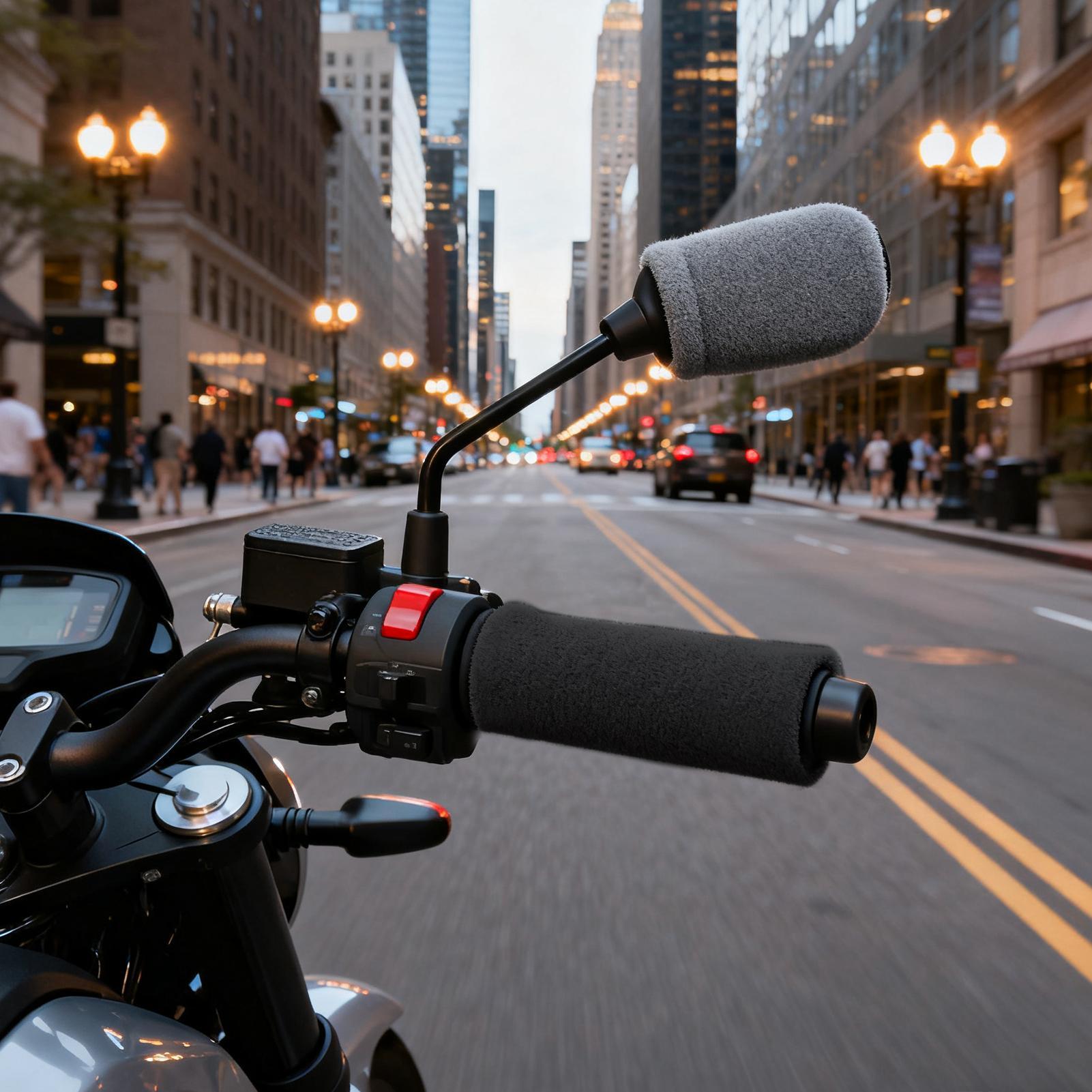 Motorcycle Handle Grip Covers  - Winter Cycling Commute 评论和价格