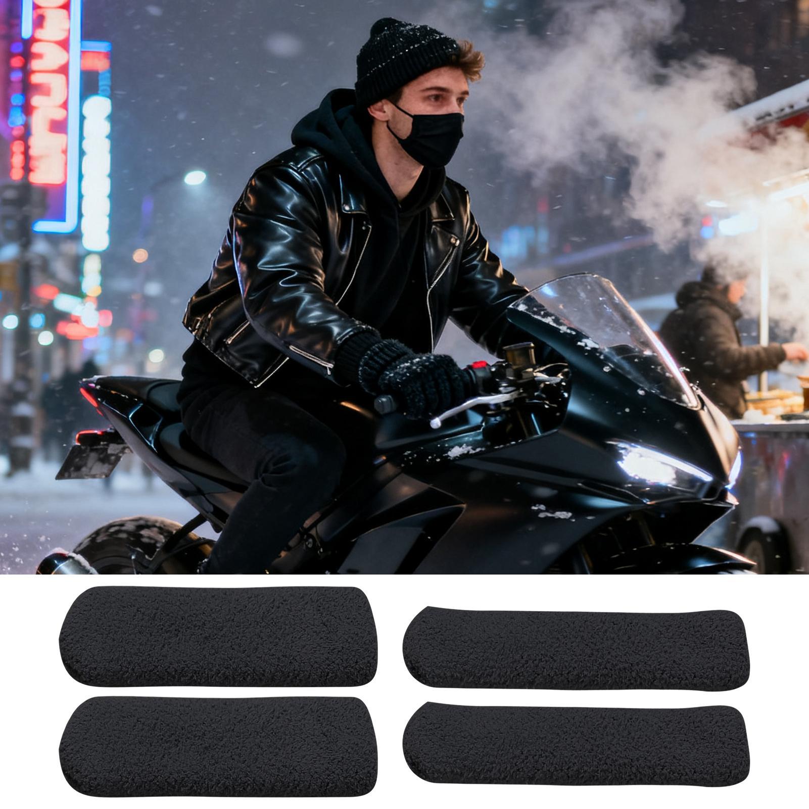 Motorcycle Handle Grip Covers  - Winter Cycling Commute 评论和价格