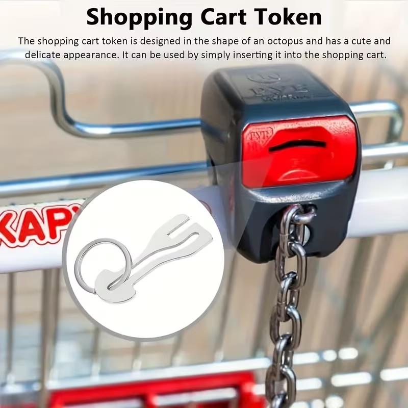 2pcs Reusable Shopping Cart To - Chain Lock Combination 评论和价格