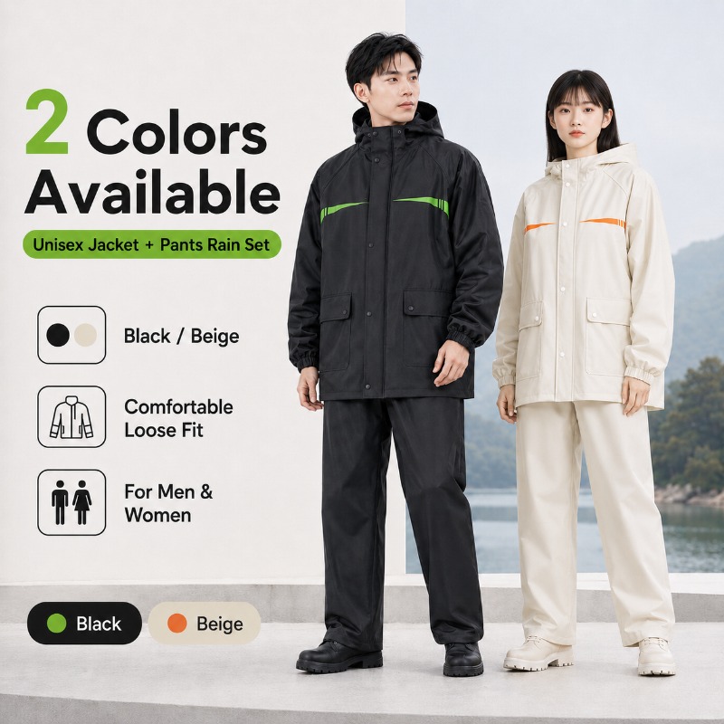 Unisex 2-Piece Waterproof Cycl - Cycling Commute Jacket 评论和价格