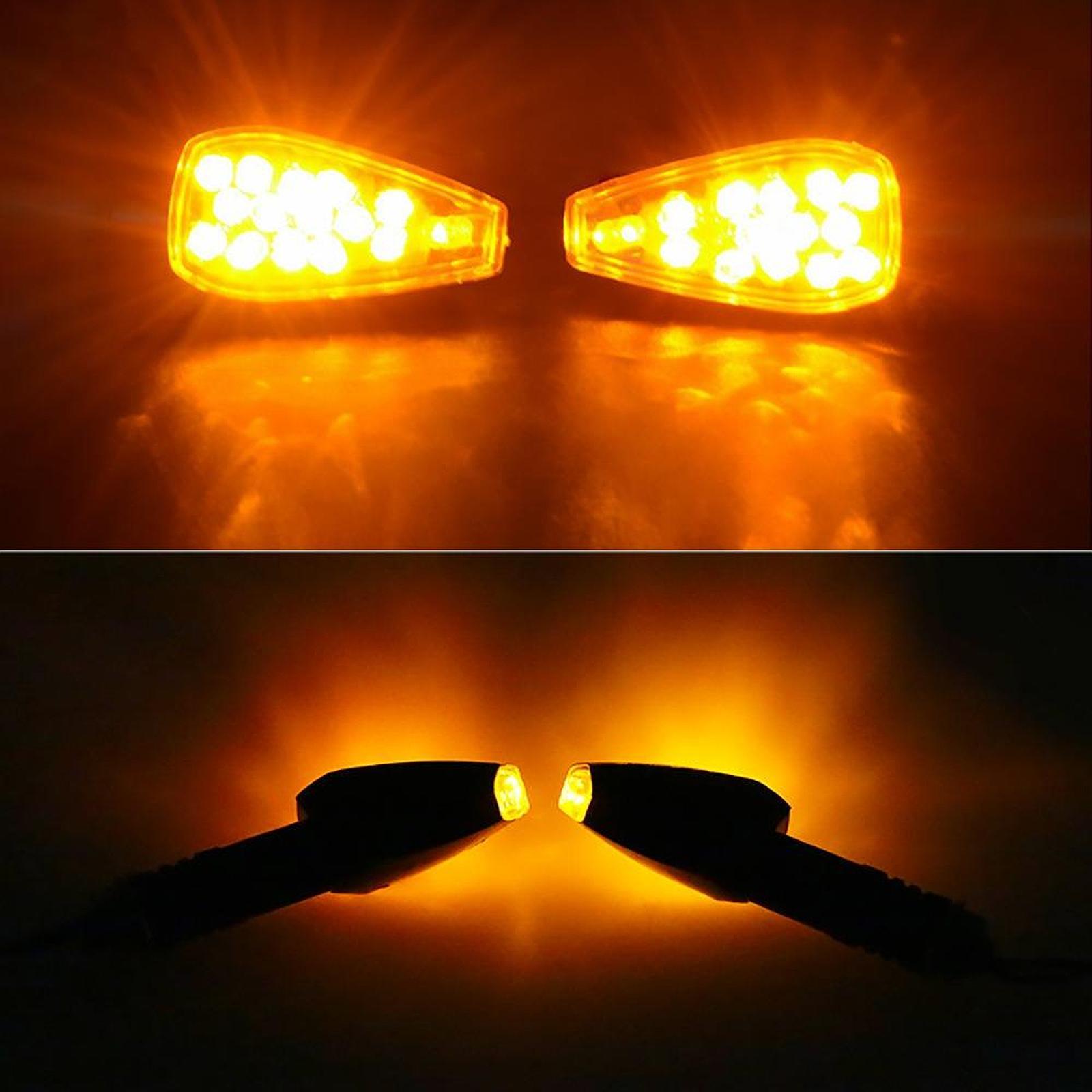 14 LED Motorcycle Turn Signal  - Bike Light Front Rear 评论和价格