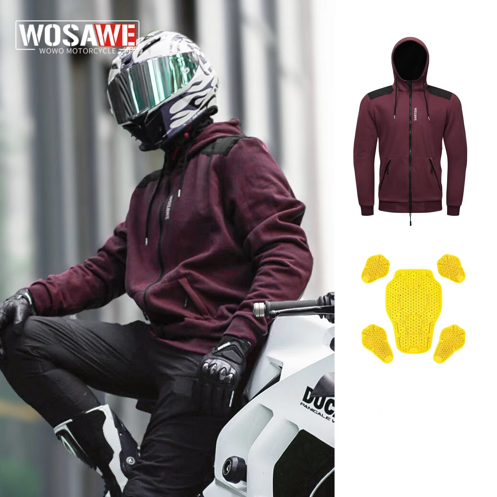 WOSAWE New Motorcycle Jacket W - Cycling Commute Jacket 评论和价格