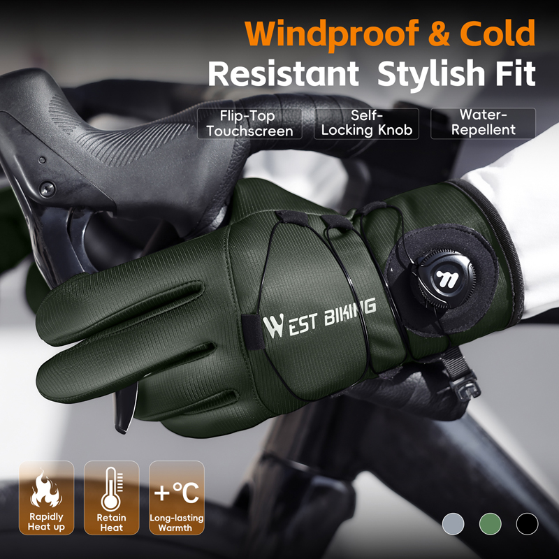 Winter Bike Gloves Magnetic Qu - Winter Cycling Commute 评论和价格