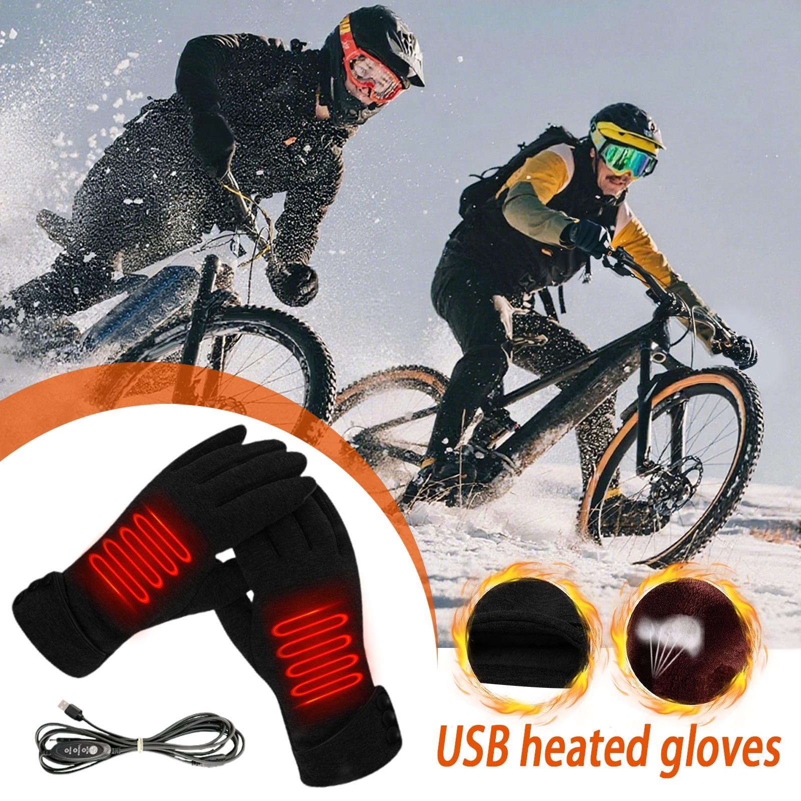 Heating Gloves 3-level USB Win - Winter Cycling Commute 评论和价格