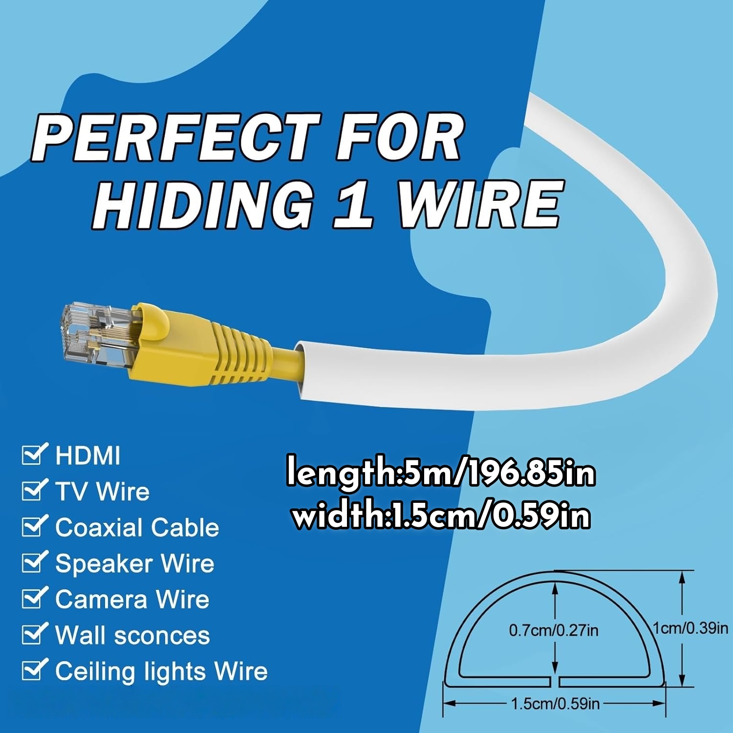 1PC 1/3/5m Flexible floor cabl - Cable Lock Flexible 评论和价格