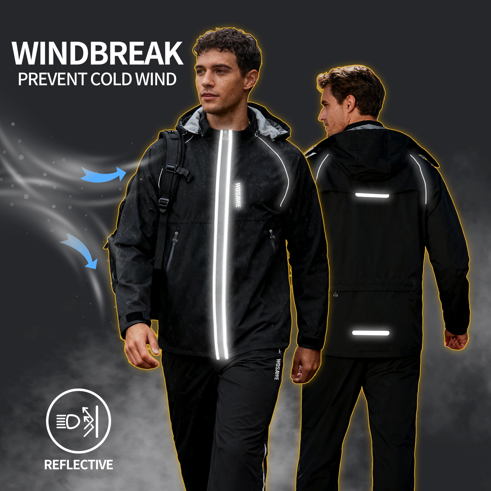WOSAWE Reflective Motorcycle R - Cycling Commute Jacket 评论和价格