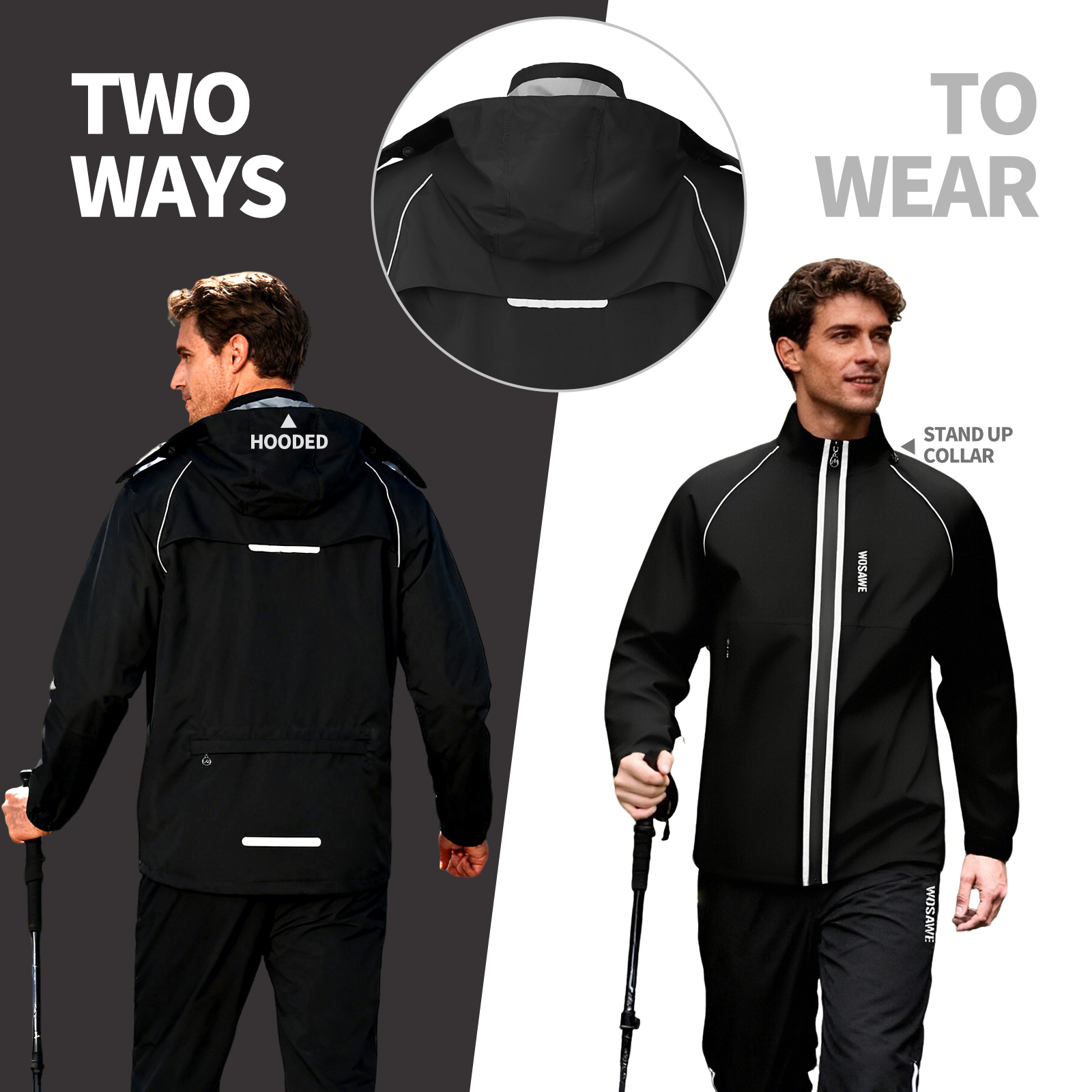 WOSAWE Reflective Motorcycle R - Cycling Commute Jacket 评论和价格