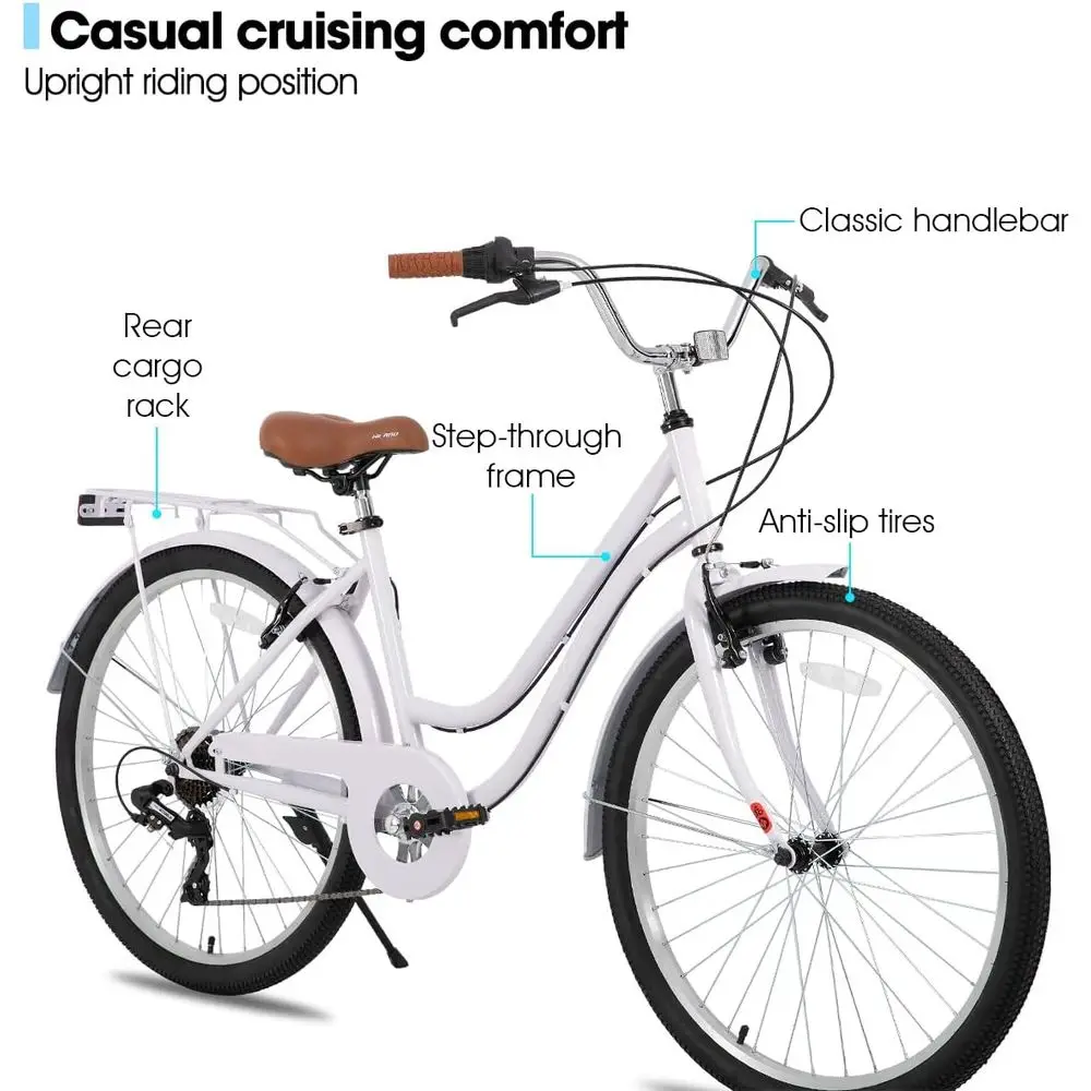 26 7-Speed Step-Through Cruise - Cycling Commute Speed 评论和价格