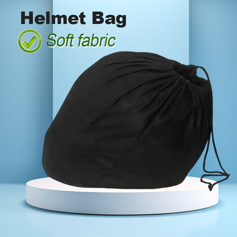 Soft Helmet Bag Plush Drawstri - Cycling Commute Bag 评论和价格